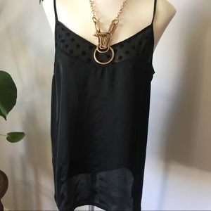Semi-sheer Scotch & Soda black camisole